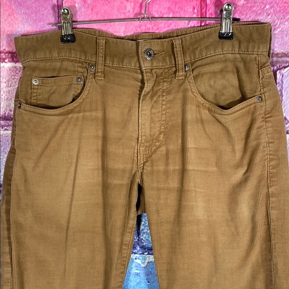 J.Crew 484 Slim Tan Corduroy Pants Men’s W28 L32 Stretch Cotton - Picture 2 of 11